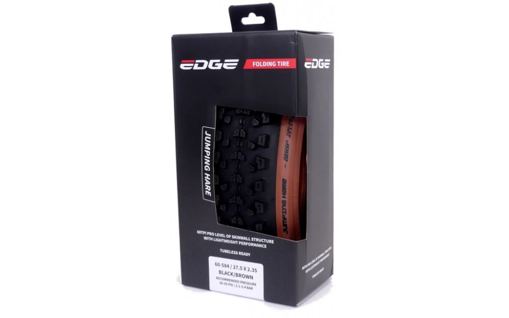 Cubierta plegable Edge Jumping Hare 27.5 x 2.35" / 60-584 - negro/marrón - Imagen 4