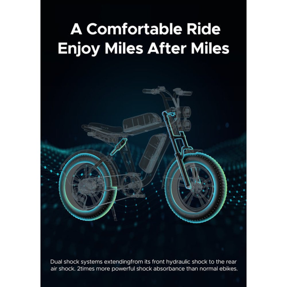 Bicicleta Eléctrica Engwe M20 750W - Imagen 12