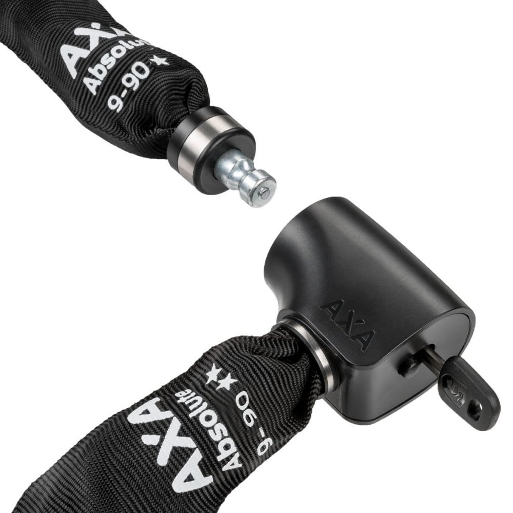 Candado de cadena Axa Absolute 9-90 con funda de poliéster - negro - Imagen 5