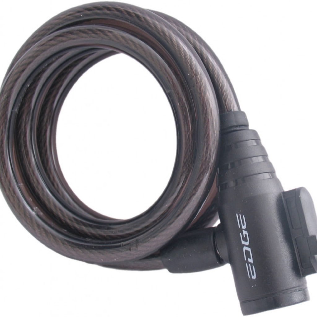Candado Espiral Edge Wired 120 - ø12*1800 - negro
