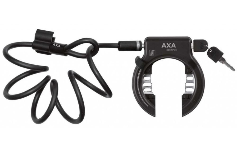 Antirrobo de Cuadro AXA Solid Plus + Newton PL150 Plug-In Cable