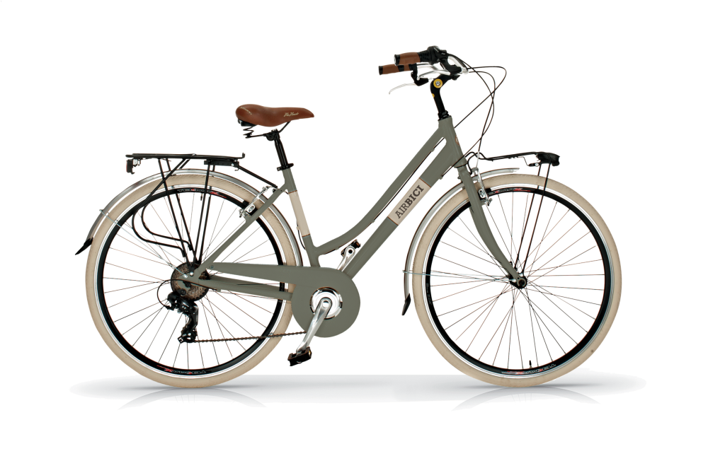 Bicicleta de Paseo Elegance L- Bicicleta Vintage Urbana, 18 Velocidades, Cuadro de Aluminio, Ruedas 700x35C , By Airbici - Imagen 2