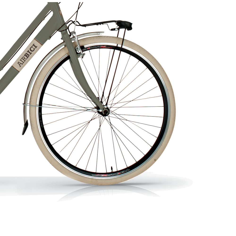 Bicicleta de Paseo Elegance L- Bicicleta Vintage Urbana, 18 Velocidades, Cuadro de Aluminio, Ruedas 700x35C , By Airbici - Imagen 3