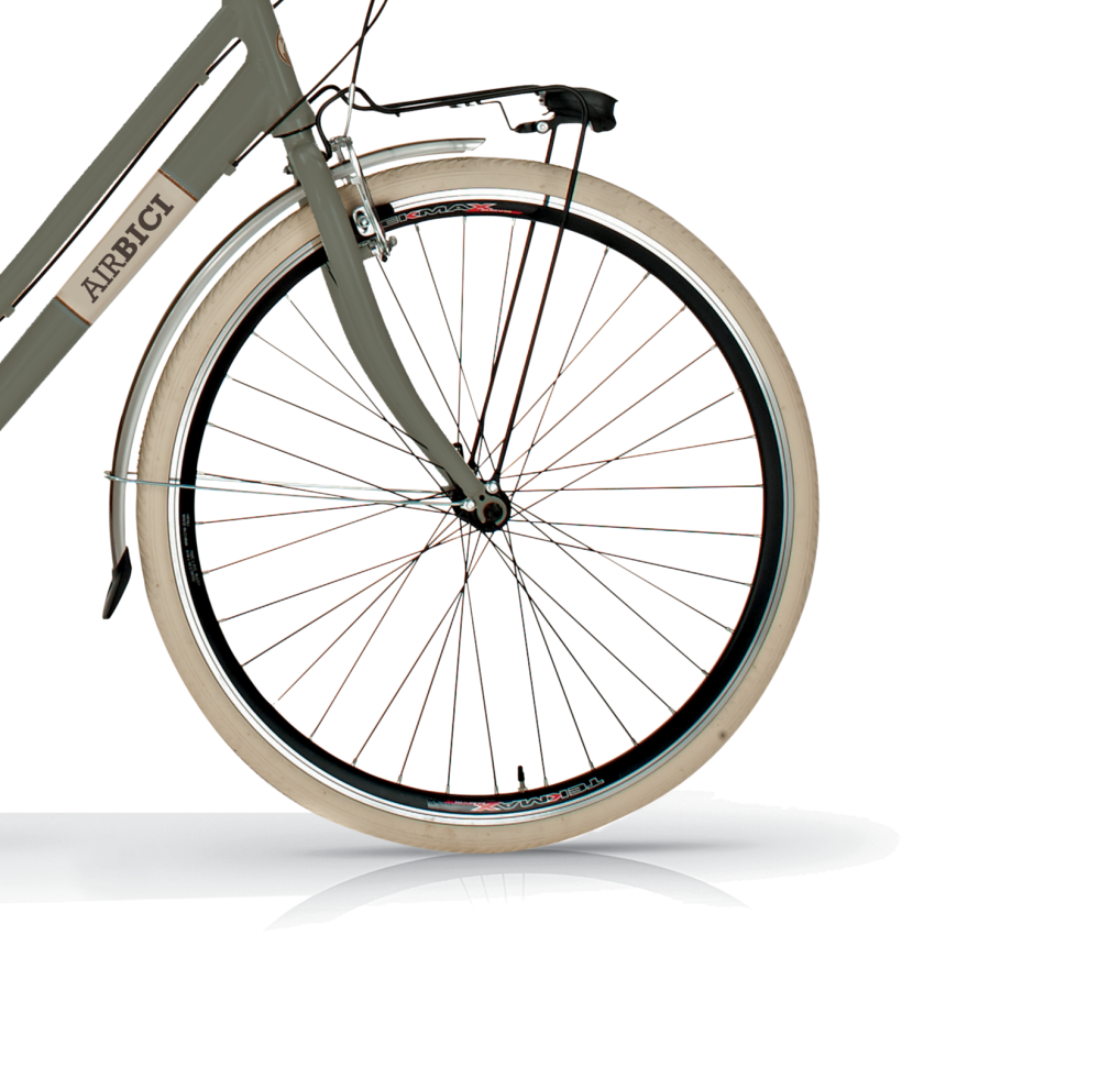 Bicicleta de Paseo Elegance L- Bicicleta Vintage Urbana, 18 Velocidades, Cuadro de Aluminio, Ruedas 700x35C , By Airbici - Imagen 3