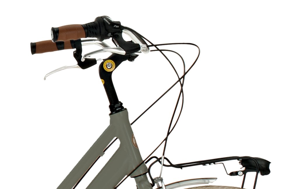Bicicleta de Paseo Elegance L- Bicicleta Vintage Urbana, 18 Velocidades, Cuadro de Aluminio, Ruedas 700x35C , By Airbici - Imagen 5