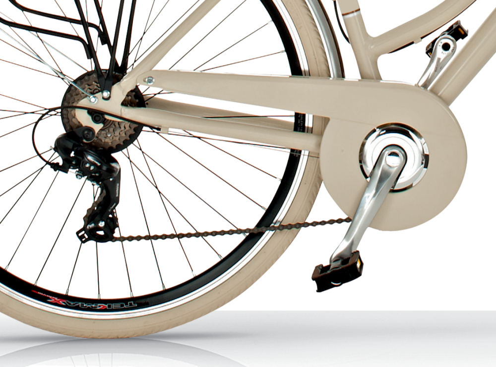 Bicicleta de Paseo Elegance L- Bicicleta Vintage Urbana, 18 Velocidades, Cuadro de Aluminio, Ruedas 700x35C , By Airbici - Imagen 9