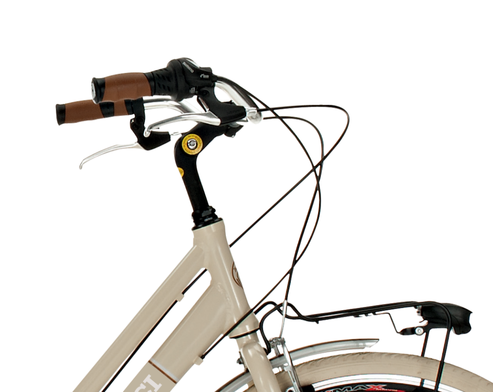 Bicicleta de Paseo Elegance L- Bicicleta Vintage Urbana, 18 Velocidades, Cuadro de Aluminio, Ruedas 700x35C , By Airbici - Imagen 10