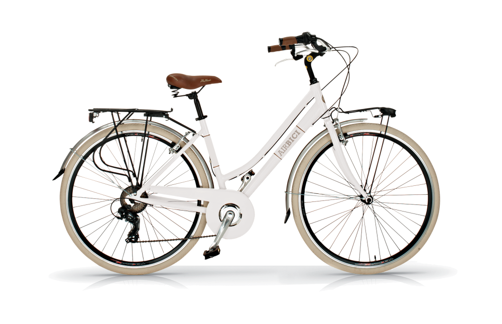 Bicicleta de Paseo Elegance L- Bicicleta Vintage Urbana, 18 Velocidades, Cuadro de Aluminio, Ruedas 700x35C , By Airbici - Imagen 12