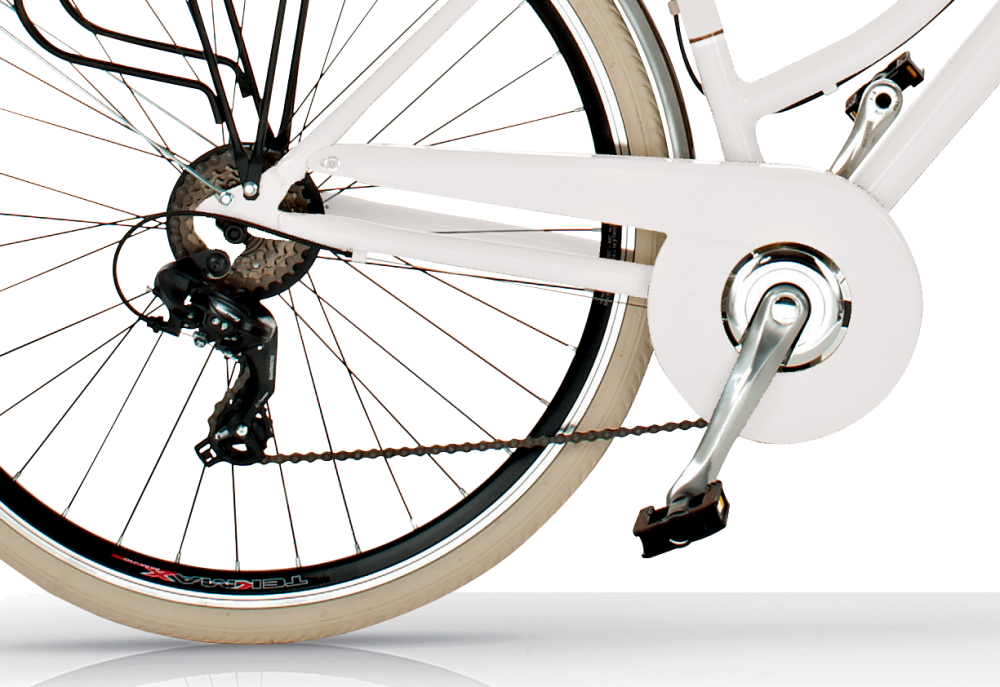 Bicicleta de Paseo Elegance L- Bicicleta Vintage Urbana, 18 Velocidades, Cuadro de Aluminio, Ruedas 700x35C , By Airbici - Imagen 14