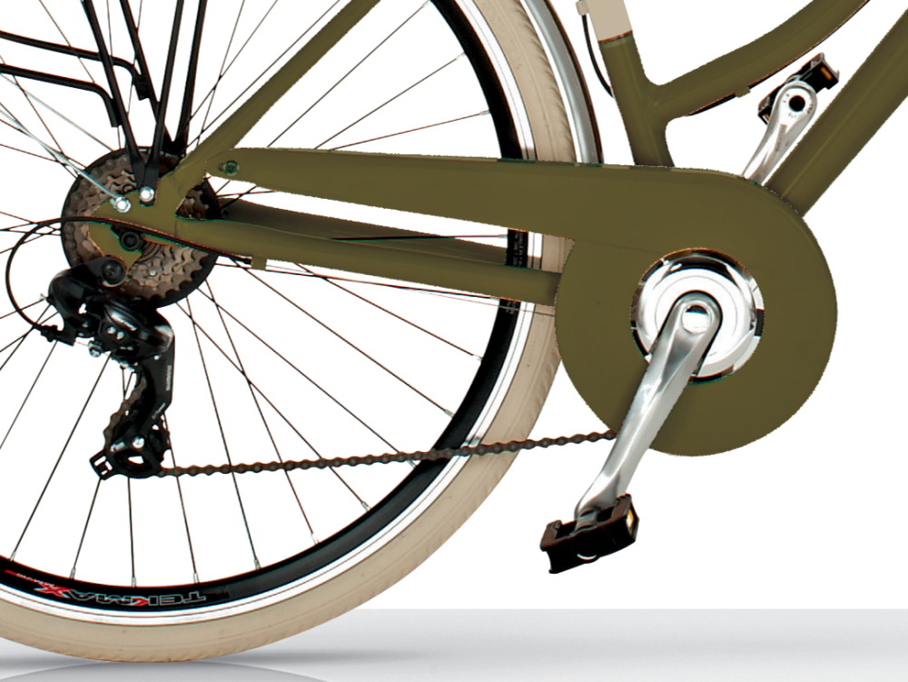 Bicicleta de Paseo Elegance L- Bicicleta Vintage Urbana, 18 Velocidades, Cuadro de Aluminio, Ruedas 700x35C , By Airbici - Imagen 44