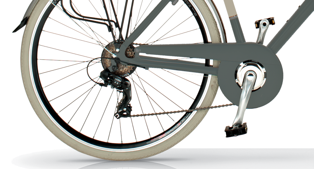 Bicicleta de paseo Elegance M, Cuadro de Aluminio, 6 Velocidades, Ruedas 700x38C - by Airbici - Imagen 18