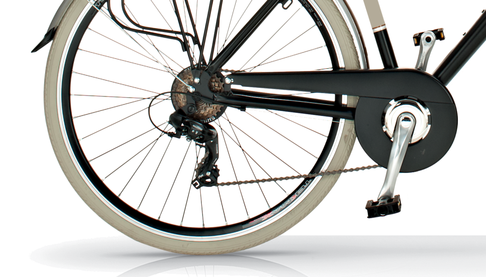 Bicicleta de paseo Elegance M, Cuadro de Aluminio, 6 Velocidades, Ruedas 700x38C - by Airbici - Imagen 9
