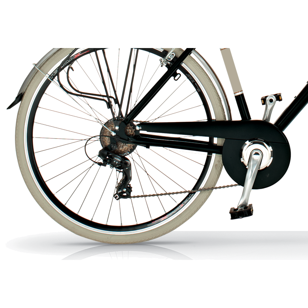 Bicicleta de paseo Elegance M, Cuadro de Aluminio, 6 Velocidades, Ruedas 700x38C - by Airbici - Imagen 4