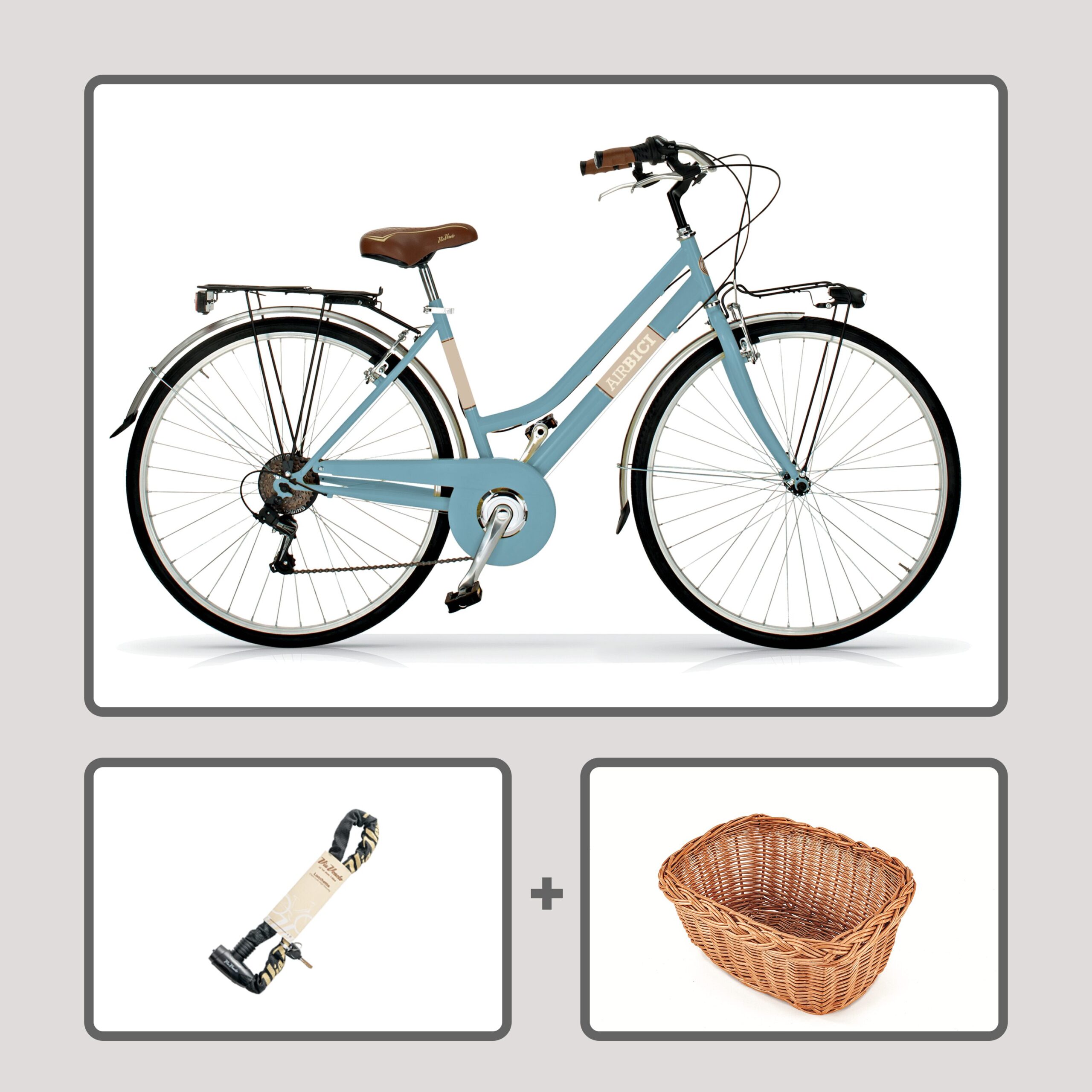 Bicicleta de paseo Airbici ALLURE Lady - 6 Velocidades, Ruedas 700C