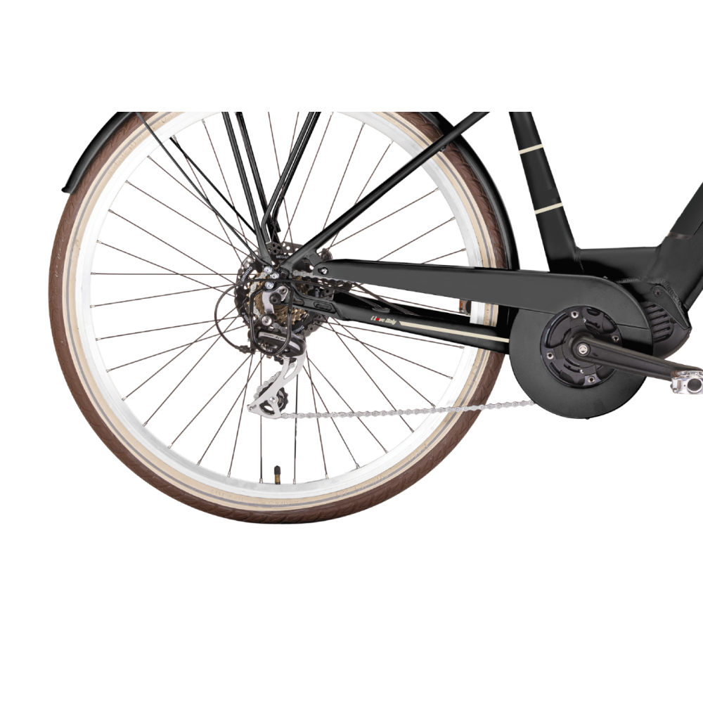 Bicicleta Eléctrica E-Lite Lady 250W 10.4ah - Ebike de Paseo Vintage - Imagen 9