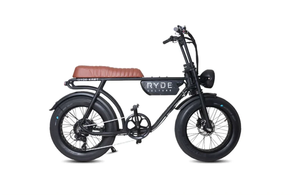 RYDE CULTURE - Bicicleta eléctrica Fat Tire - Vintage Brown