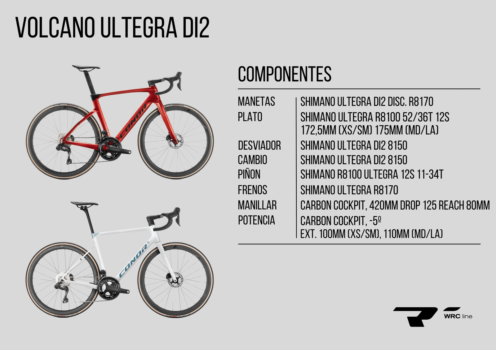 Bicicleta Conor WRC VOLCANO DISC. ULTEGRA Di2 2x12s 13 VOLCANO ULTEGRADi2 ESP scaled