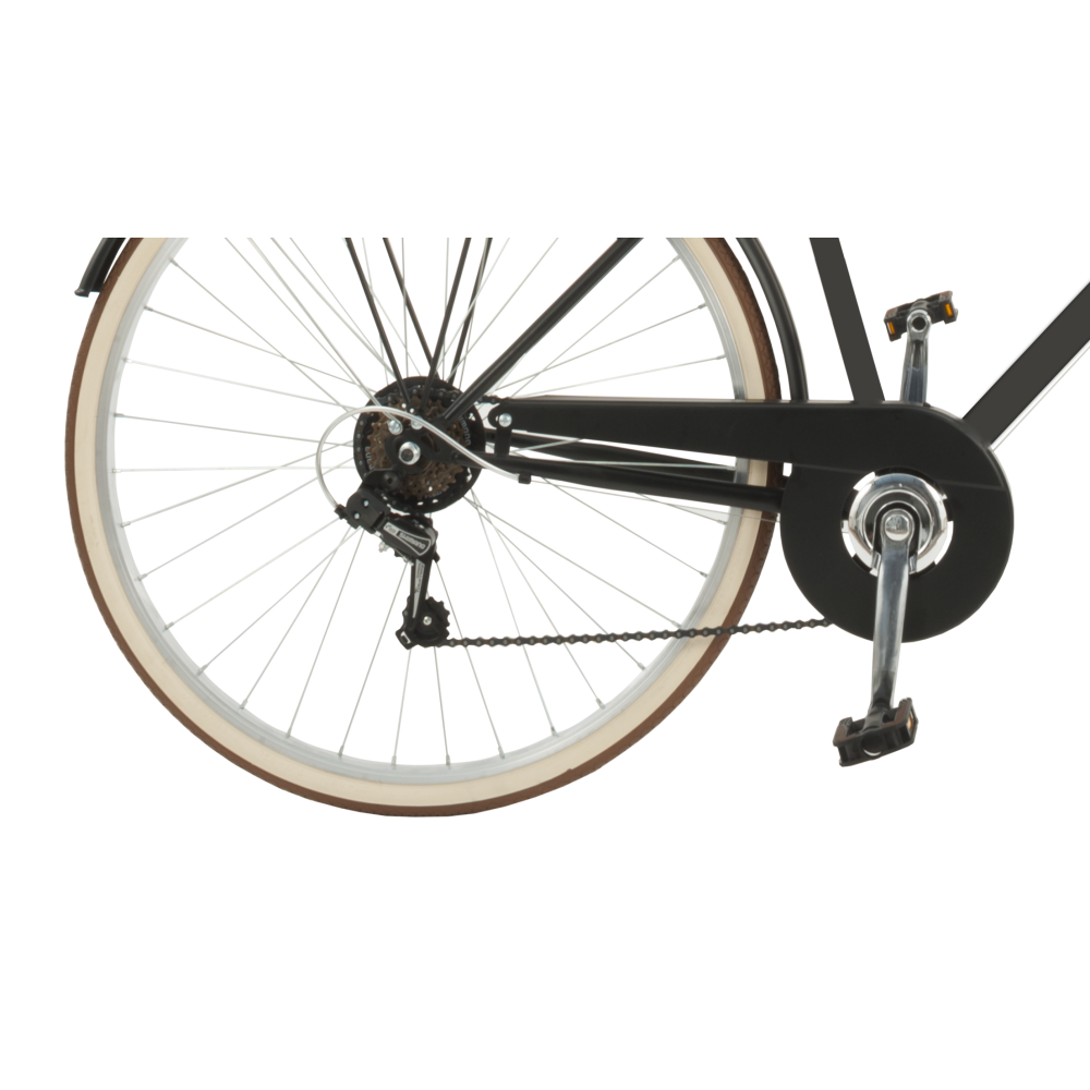 Bicicleta de paseo Malagueta Man, Cuadro de Acero, 6 Velocidades, Ruedas 700x35C by Airbici - Imagen 5