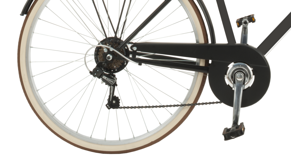 Bicicleta de paseo Malagueta Man, Cuadro de Acero, 6 Velocidades, Ruedas 700x35C by Airbici - Imagen 5