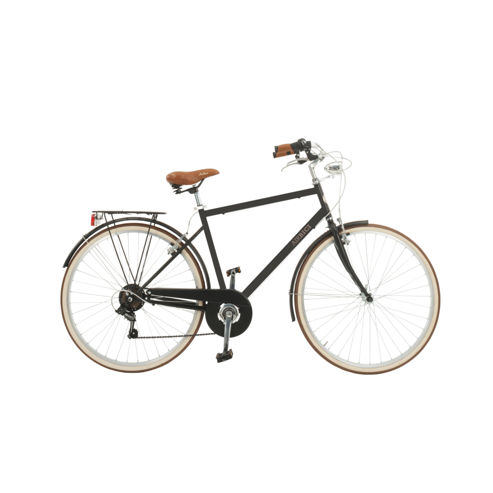 Bicicleta de paseo Malagueta Man, Cuadro de Acero, 6 Velocidades, Ruedas 700x35C by Airbici - Imagen 8