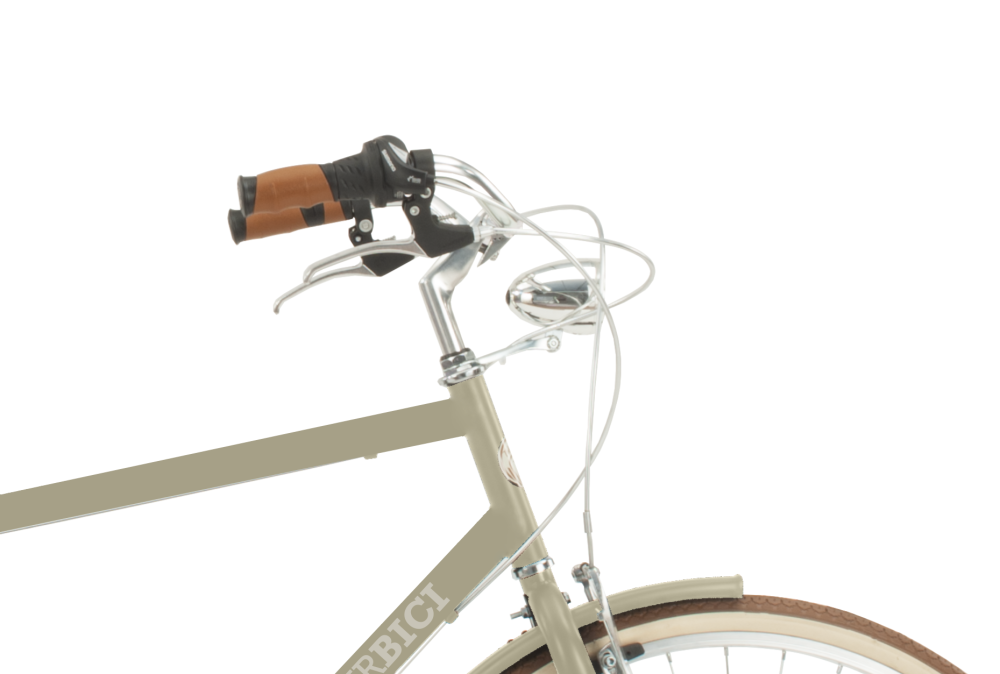 Bicicleta de paseo Malagueta Man, Cuadro de Acero, 6 Velocidades, Ruedas 700x35C by Airbici - Imagen 10