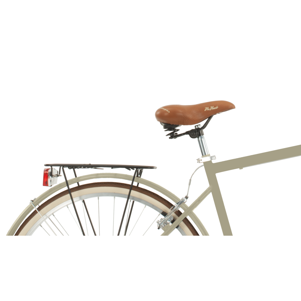 Bicicleta de paseo Malagueta Man, Cuadro de Acero, 6 Velocidades, Ruedas 700x35C by Airbici - Imagen 11