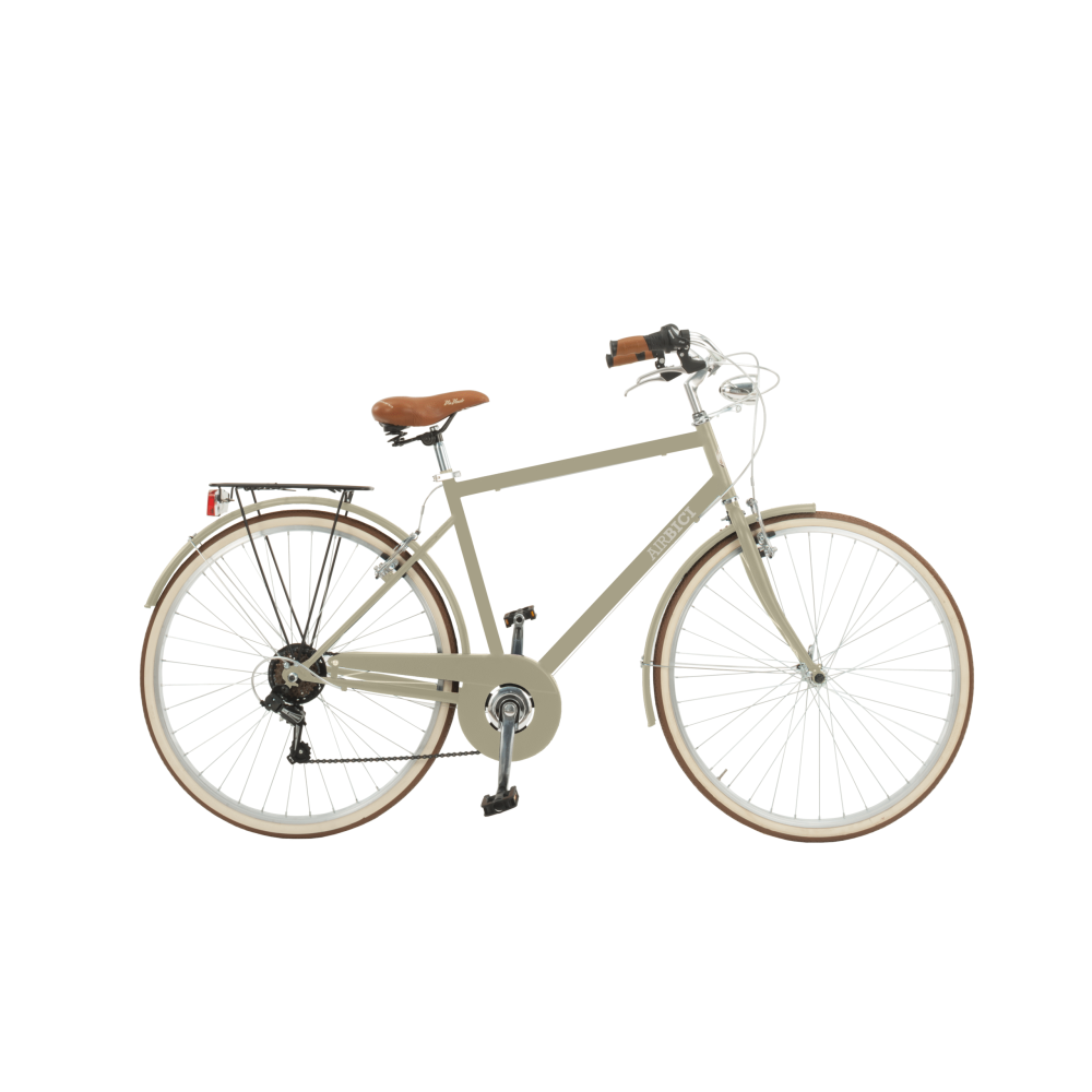 Bicicleta de paseo Malagueta Man, Cuadro de Acero, 6 Velocidades, Ruedas 700x35C by Airbici - Imagen 13