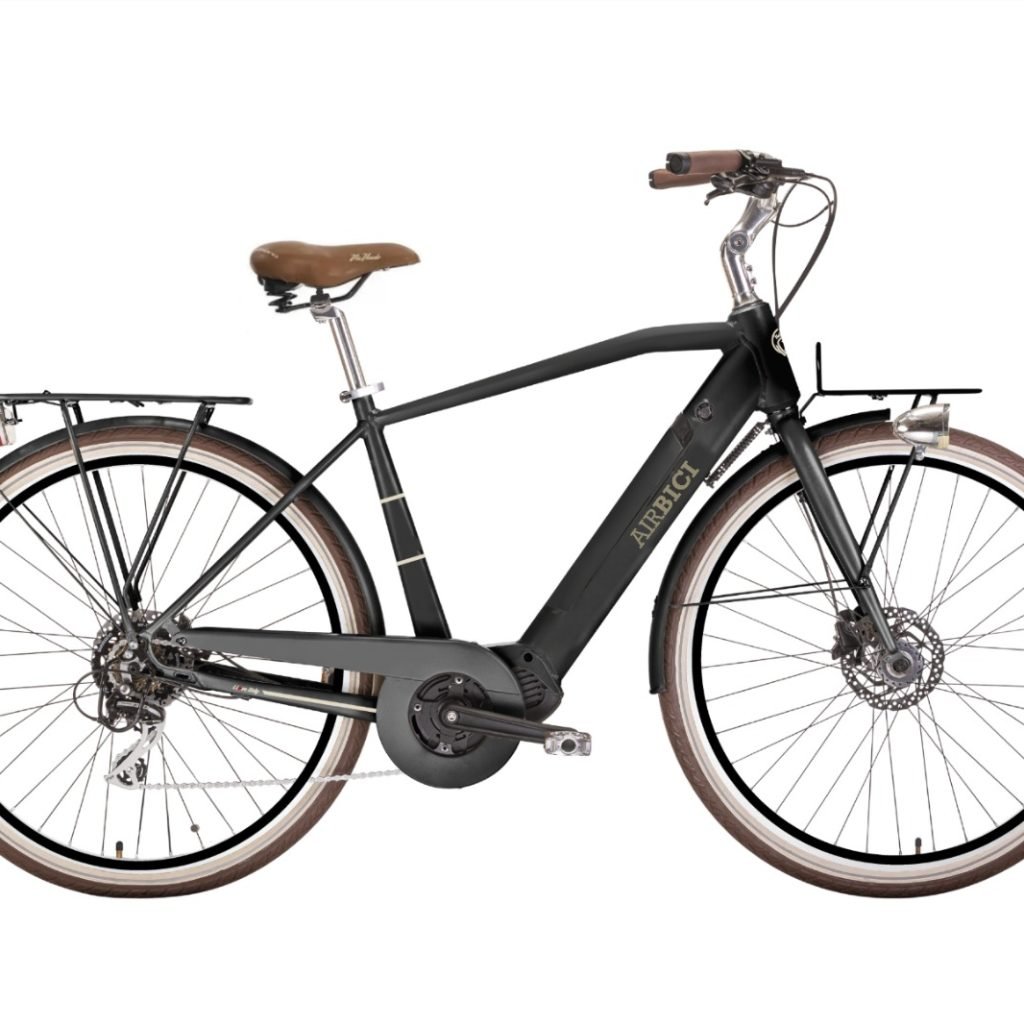 Bicicleta electrica E-Lite Man by Airbici, ruedas de 28 pulgadas, motor central, cuadro de aluminio