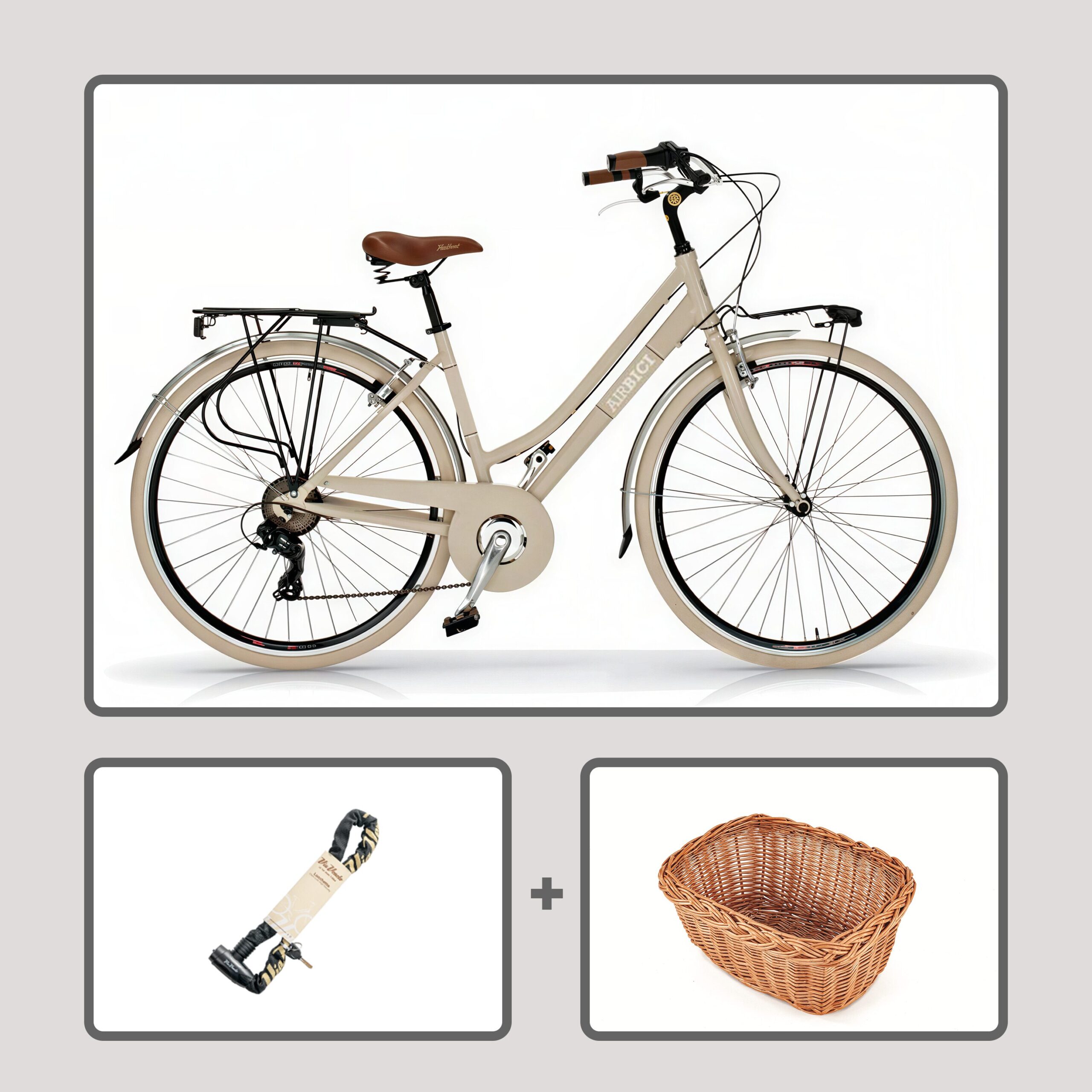 Bicicleta de Paseo Airbici ELEGANCE Lady- 6 Velocidades, Ruedas 28"