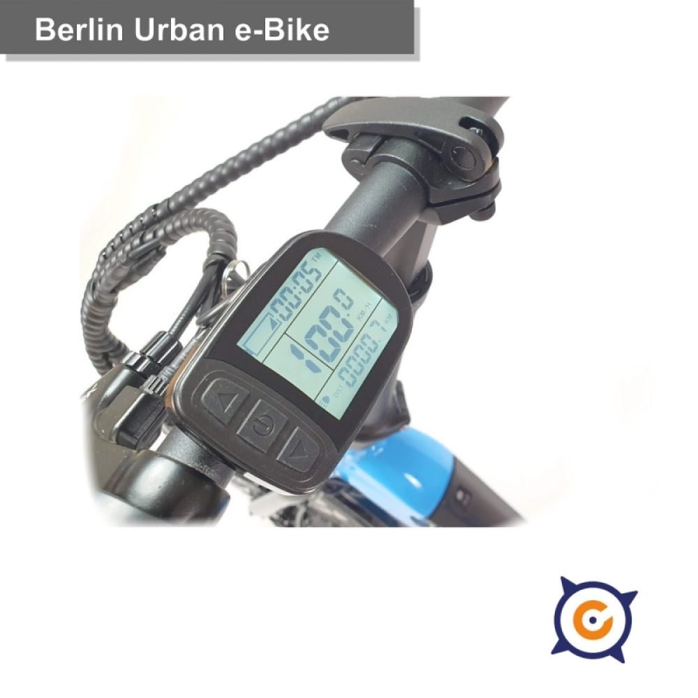 Bicicleta eléctrica plegable Berlín Azul - Imagen 3