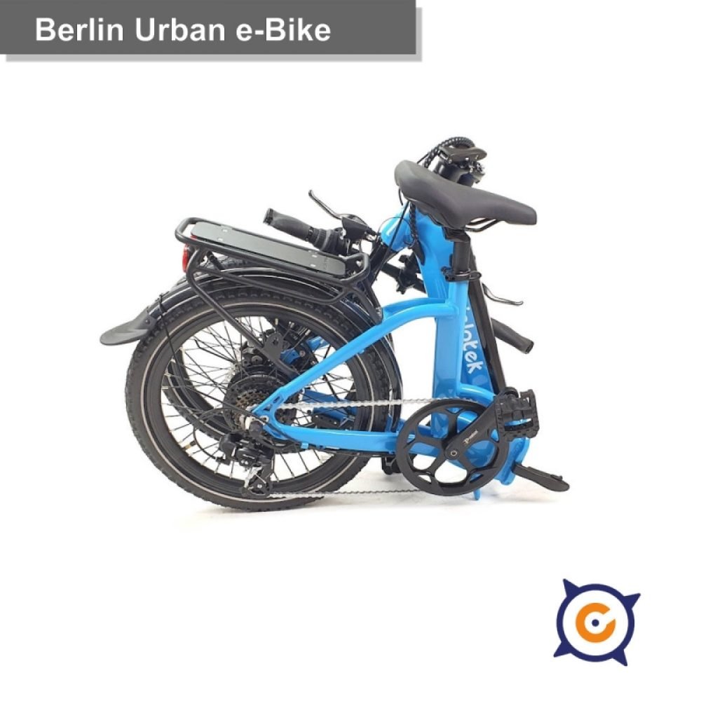 Bicicleta eléctrica plegable Berlín Azul - Imagen 2