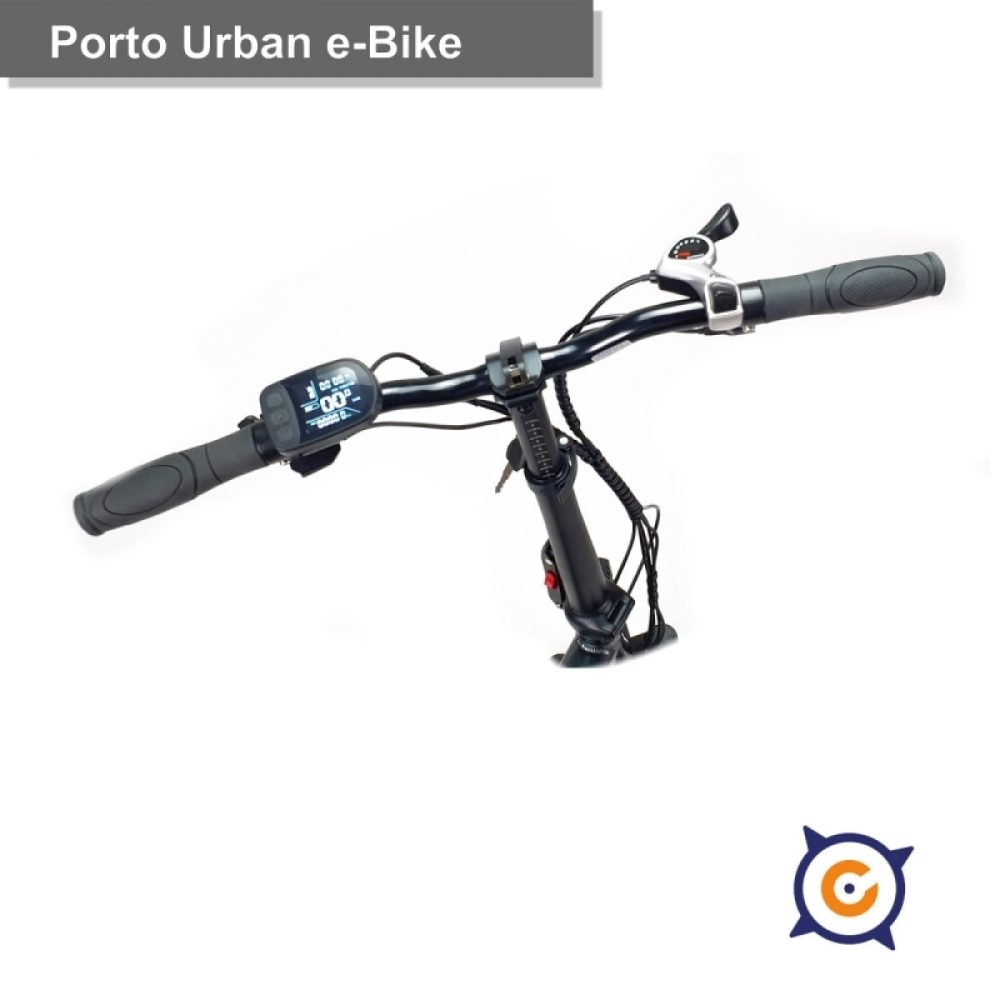 Bicicleta Eléctrica Plegable Urbana Gris Ciclotek, Motor 250W - Imagen 3