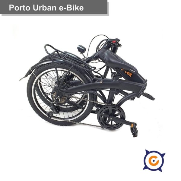 bicicleta electrica plegable porto negra 2