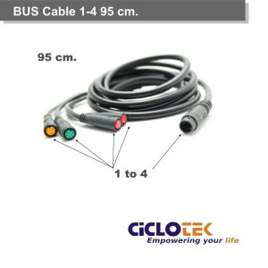 Cable BUS 1-4 95 cm. Ciclotek
