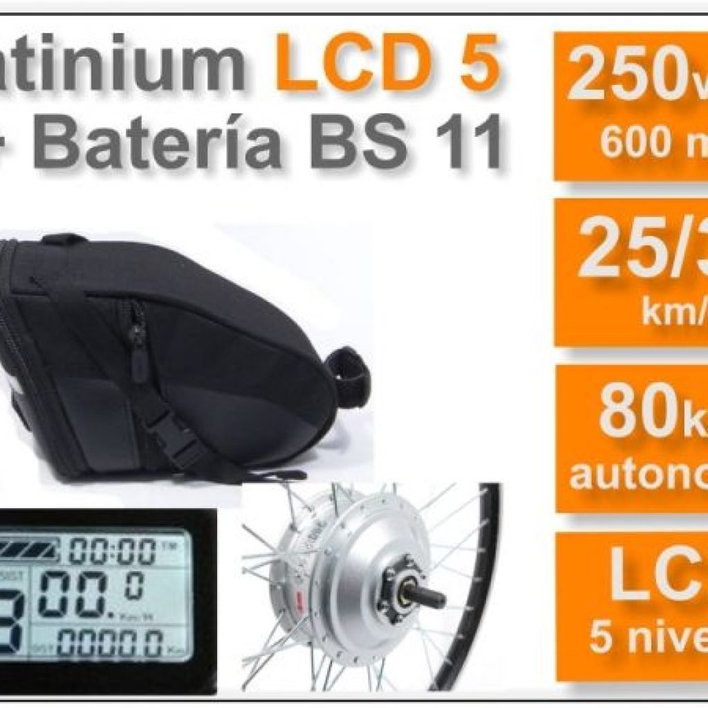 KIT Para Bicicletas Eléctricas Platinium  + Batería BS 36v. 11 Ah