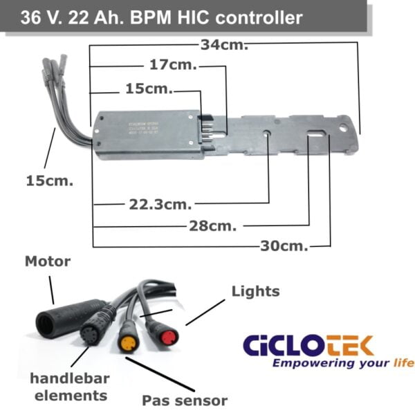 controlador bpm hic 22 amperios para panel led o lcd