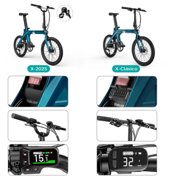 Bicicleta Eléctrica Fiido X 11.6ah - Ebike Plegable - Imagen 6