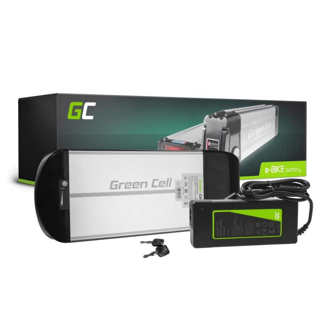Batería para Bicicleta Eléctrica 36V 10Ah Rear Rack Li-Ion y Cargador