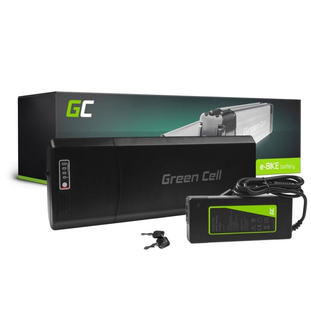 Batería para Bicicleta Eléctrica 36V 12Ah Rear Rack Li-Ion Batería y Cargador