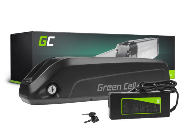 green cell e bike battery 36v 104ah li ion down tube with charger