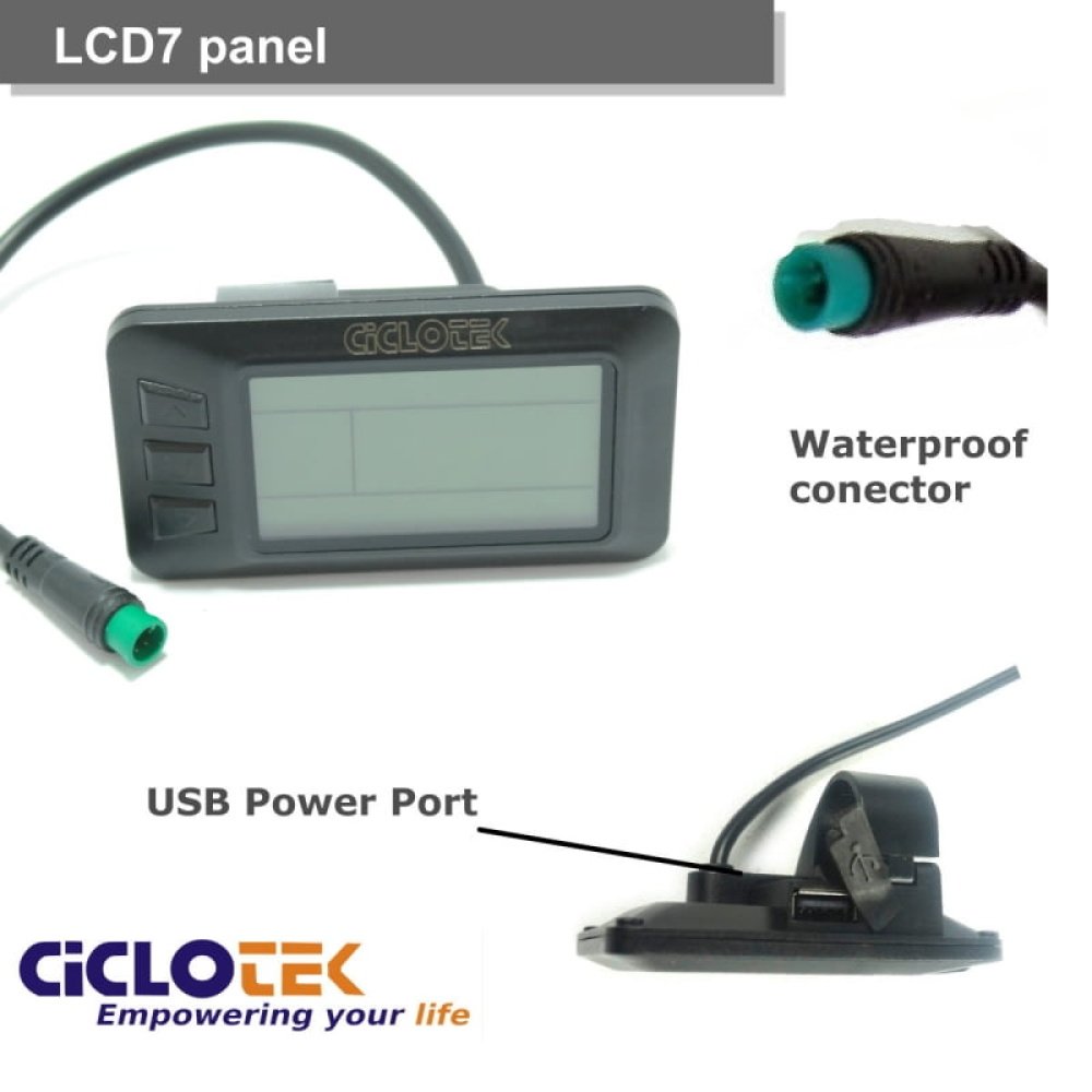 Pantalla LCD5 (USB) Ciclotek