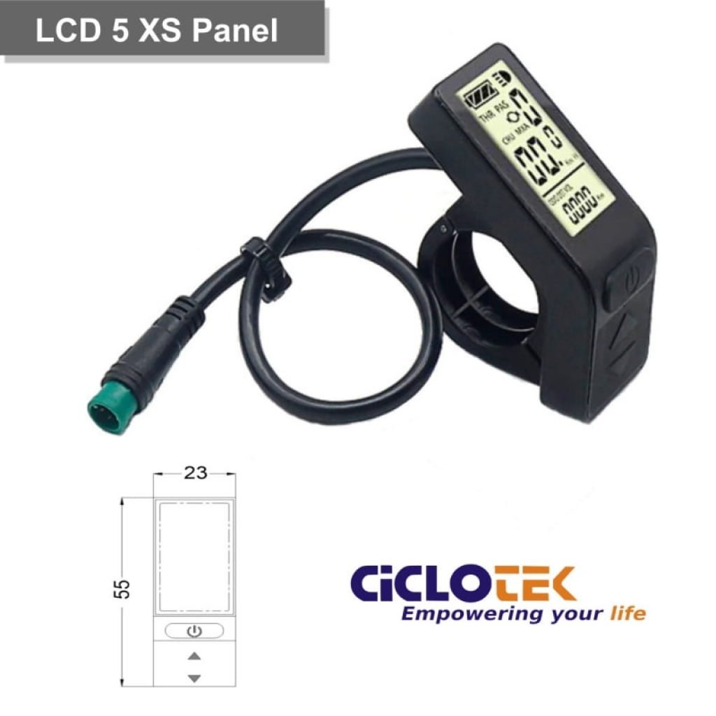 Pantalla Para Bicicletas Eléctrica 36V /48V LCD5 XS