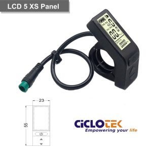 Pantalla Para Bicicletas Eléctrica 36V /48V LCD5 XS