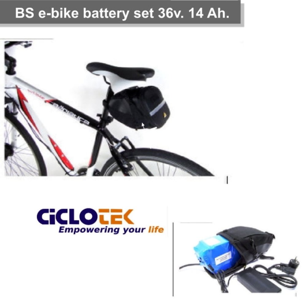 Set Batería BS 36v 12.8Ah. Ciclotek - Imagen 2