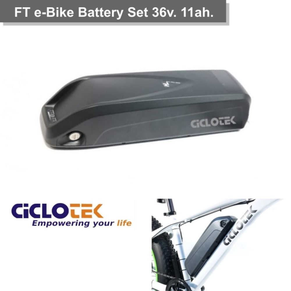 Set Batería FT 36v 11 Ah. Ciclotek