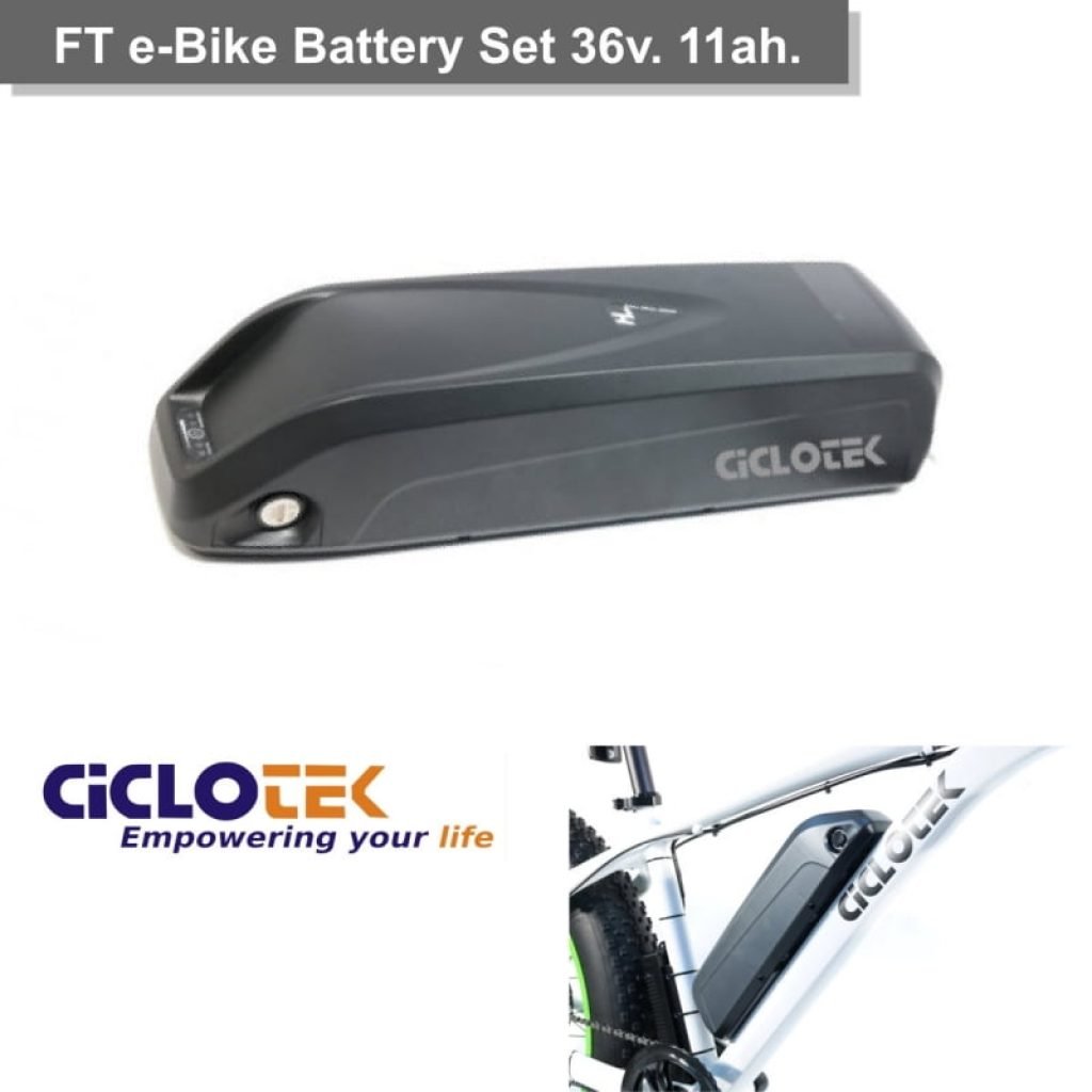 Set Batería FT 36v 11 Ah. Ciclotek