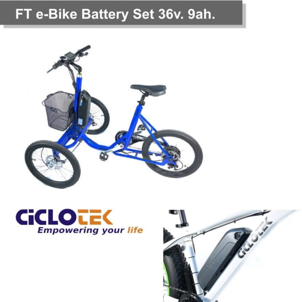 Set Batería FT 36v 11 Ah. Ciclotek - Imagen 3