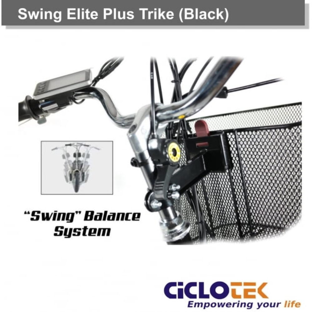 Triciclo Eléctrico CicloTEK Swing ELITE Plus Negro - Imagen 6