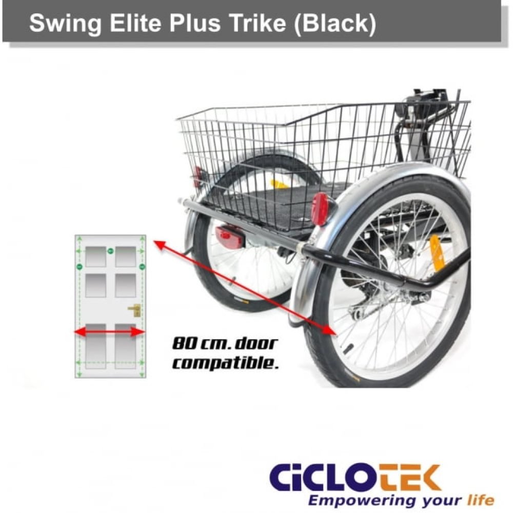 Triciclo Eléctrico CicloTEK Swing ELITE Plus Negro - Imagen 4