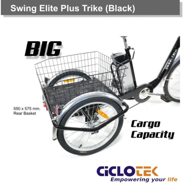 triciclo electrico ciclotek swing elite plus negro 7